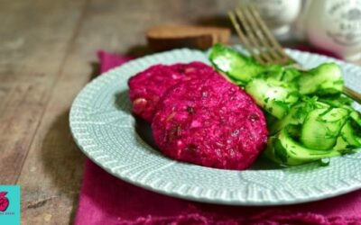 BURGER DI BARBABIETOLA E FAGIOLI